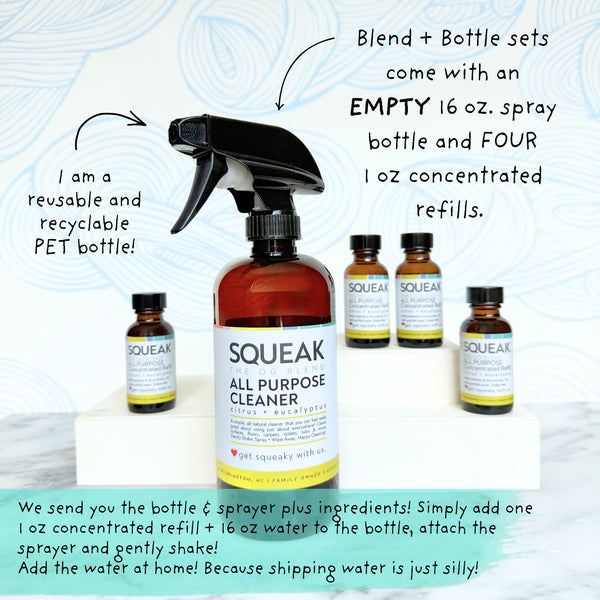 Reusable PET Plastic Blend + Bottle | OG | Set of Four