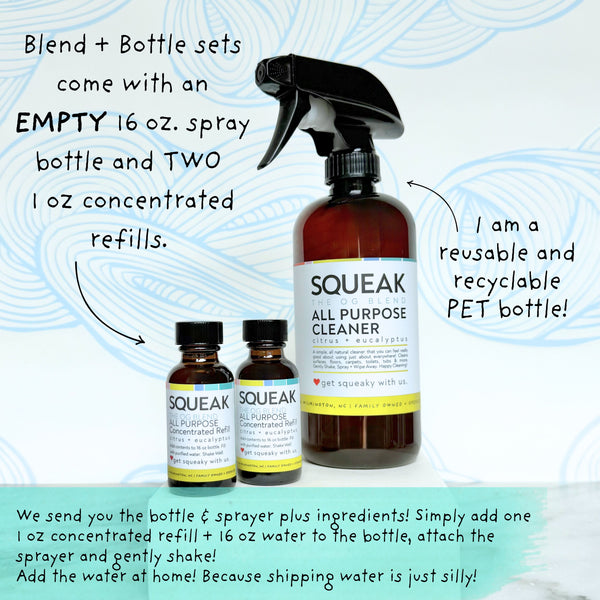 Reusable PET Plastic Blend + Bottle | OG | Set of Two