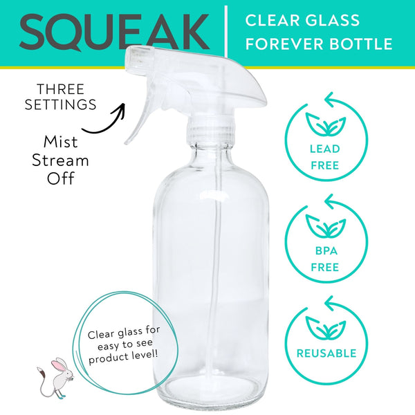 Clear Glass Forever Bottle | 16 oz.