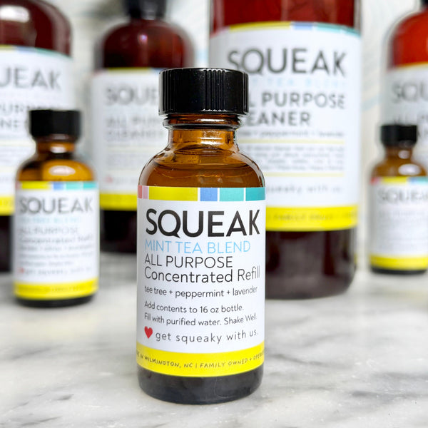 Set of TWO | ALL PURPOSE Mint Tea Blend Concentrated Refill | peppermint + tea tree + lavender