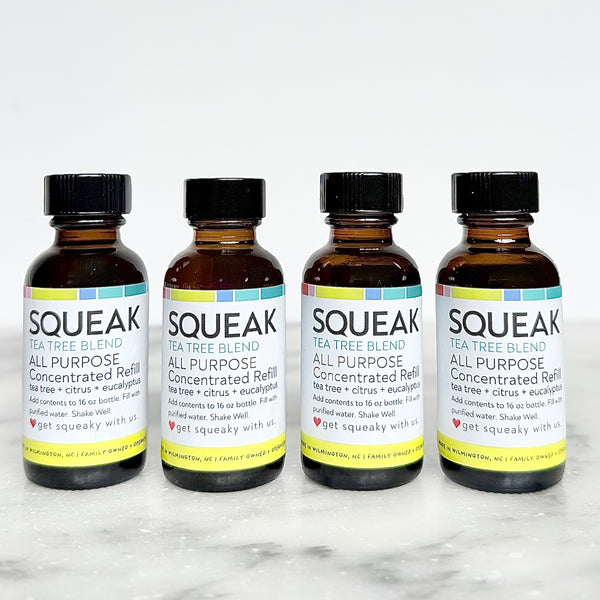 Set of FOUR | ALL PURPOSE Tea Tree Blend Concentrated Refill | tea tree + citrus eucalyptus