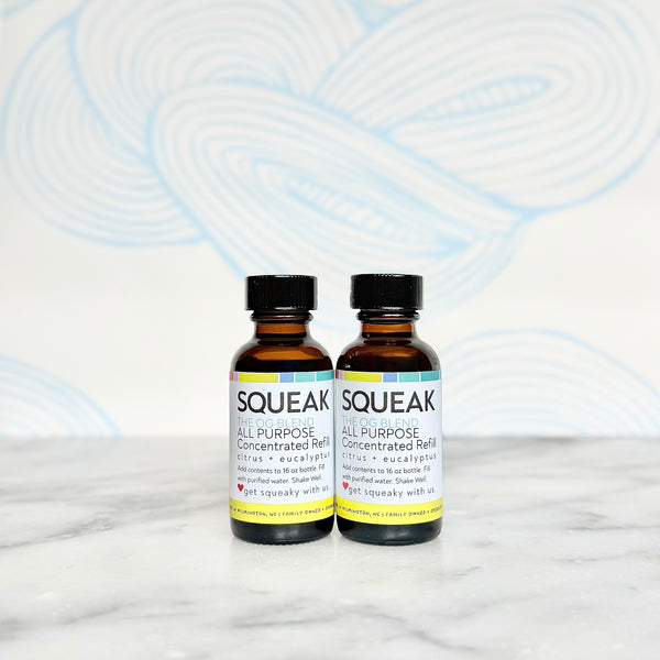 2 Pack Refill + Clear Glass Forever Bottle | OG Blend | citrus + eucalyptus