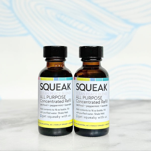 Set of TWO | ALL PURPOSE Clean Peace Blend Concentrated Refill | patchouli + peppermint + lavender