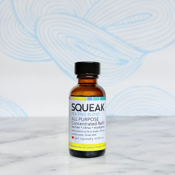 Clear Glass Forever Bottle + Tea Tree Blend  |  tea tree + citrus + eucalyptus