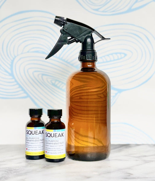 2 Pack Refill + Amber Glass Forever Bottle | Clean Peace Blend | patchouli + peppermint + lavender (Copy)