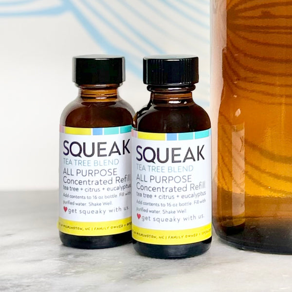 2 Pack Refill + Amber Glass Forever Bottle | Tea Tree Blend  |  tea tree + citrus + eucalyptus