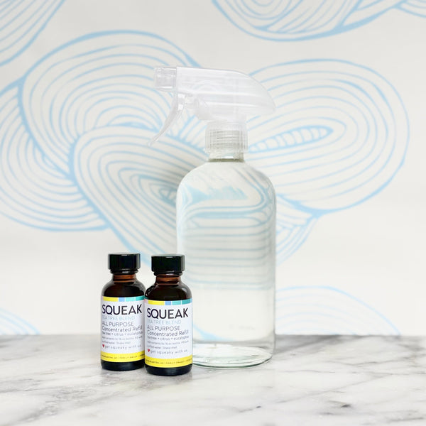2 Pack Refill + Clear Glass Forever Bottle | Tea Tree Blend  |  tea tree + citrus + eucalyptus (Copy)