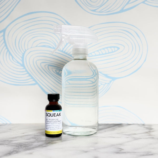 Clear Glass Forever Bottle + Clean Peace Blend | patchouli + peppermint + lavender