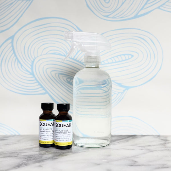 2 Pack Refill + Clear Glass Forever Bottle | OG Blend | citrus + eucalyptus