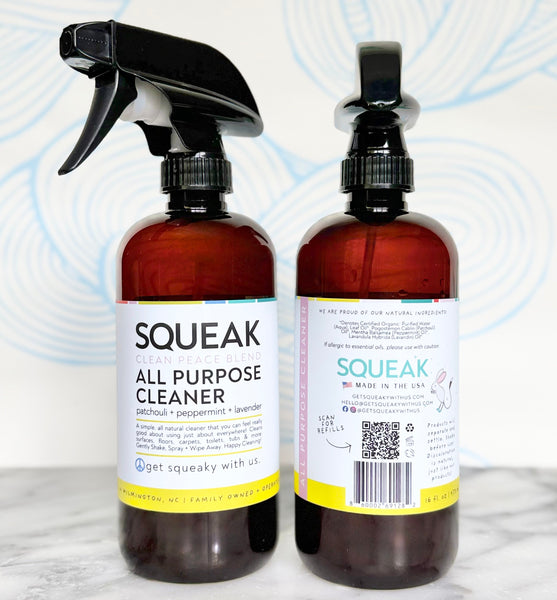 ALL PURPOSE Clean Peace Blend | patchouli + peppermint + lavender | Set of TWO