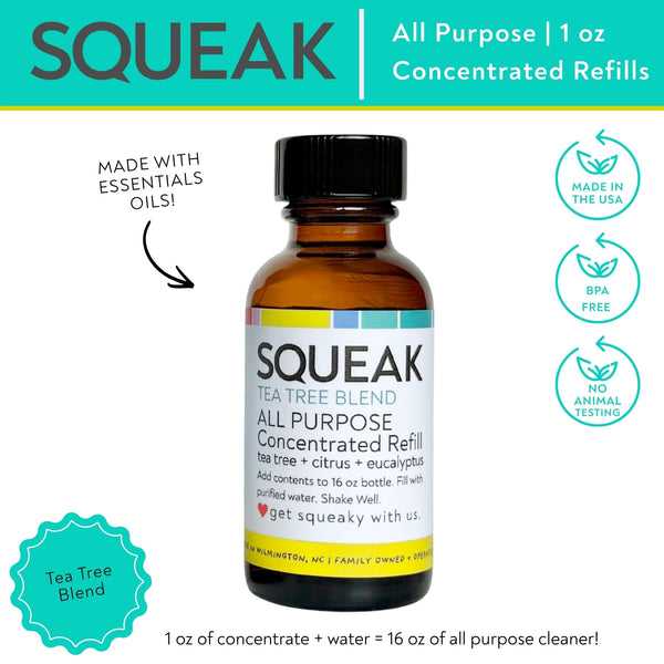 Set of TWO | ALL PURPOSE Tea Tree Blend Concentrated Refill | tea tree + citrus eucalyptus